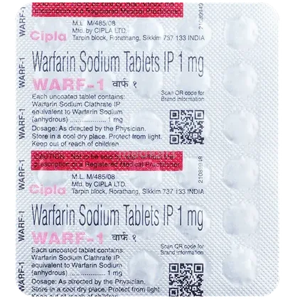 warf 1mg tablet 30's